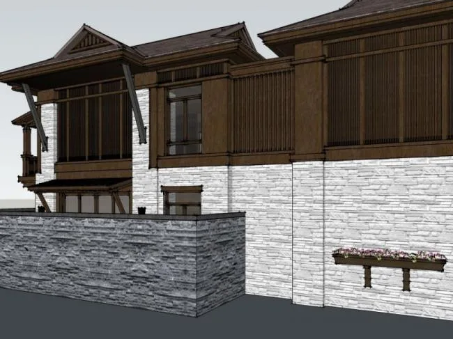 Sketchup Hotel Model | Hotel, Chinese Style