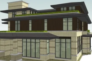 Modern Solo Villa Design in SketchUp Model-BIM WORLD