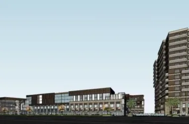 SketchUp Model of High-Rise Residential Building and Multi-Story Commercial Street in R&F Zone 10C-BIM WORLD