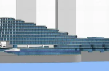 Modern Multi-Story Hotel Model in SketchUp-BIM WORLD