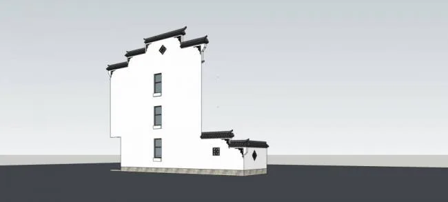 SketchUp Materials and Components: Chinese-Style Horsehead Wall Models