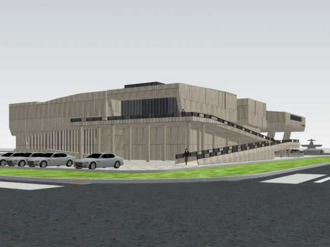 Sketchup Cultural Model | Multi story Museum, Cultural Architecture, Modern Style