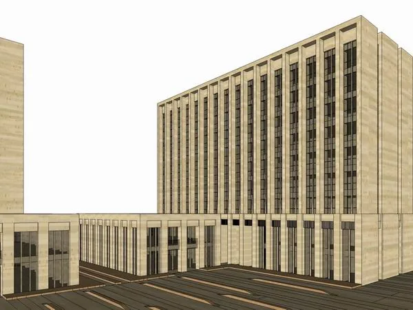 Sketchup Office Model | High rise Office Building, Modern Style