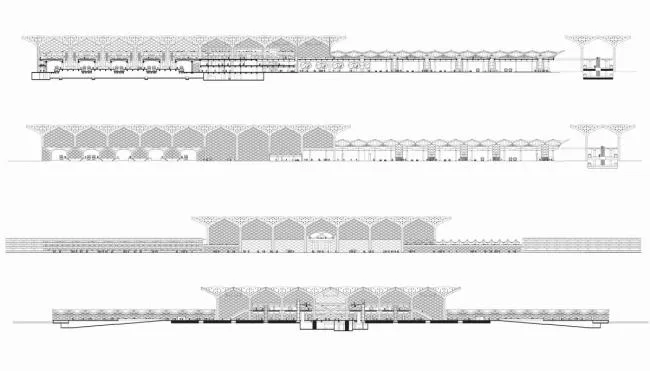 BIM Architecture | Majestic Steel Columns Supporting Tree like Construction: Haramain High Speed Railway Station/Foster Partners Architectural Firm