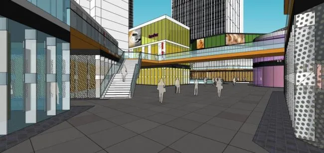 Sketchup Complex Model | Super high-rise commercial complex, office hotel, commercial podium, modern style