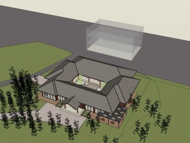 Sketchup Landscape Model | Courtyard Landscape, Chinese Style