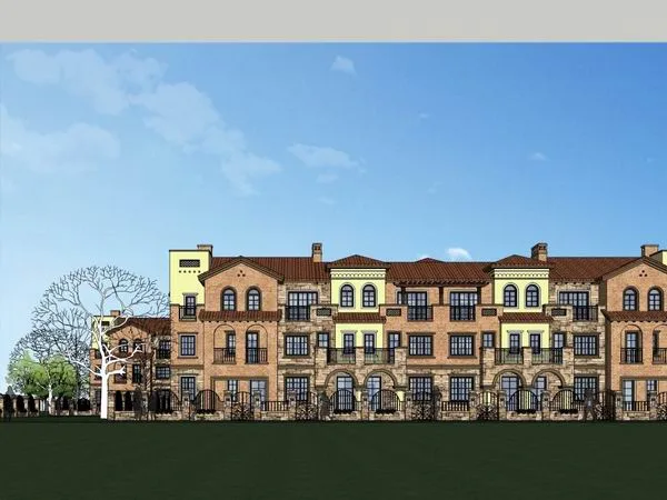 Sketchup Villa Model | Multi row Tuscan Villa, Classical Style