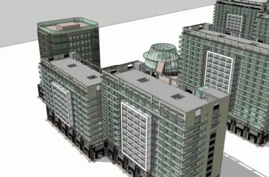 Sketchup Planning Model | Planning and Design, Commercial Land, Modern Style-BIM WORLD
