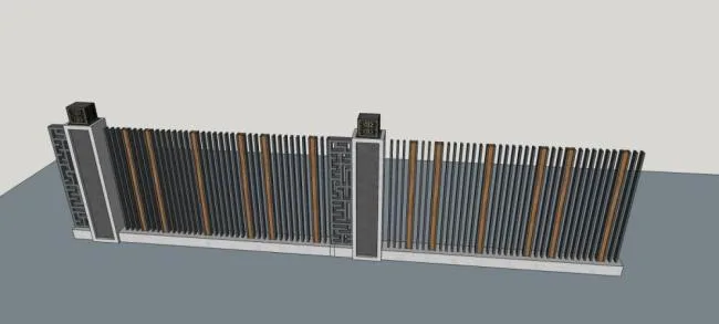 Sketchup Material Model | Chinese Style, Architectural Components, Fences and Guardrails