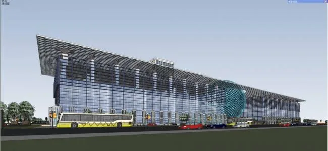 Sketchup Hotel Model | Suqian Conference Center, Multi story Hotel, Office, Modern Style