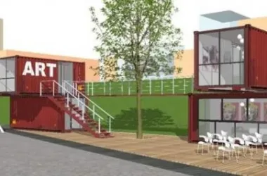 SketchUp Business Model: Multi-Story Modern Container Homes for Residential and Commercial Use-BIM WORLD