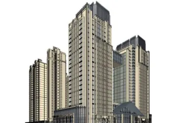 SketchUp Complex Model: High-Rise Residential & Mixed-Use Development in Art Deco and Classical Styles-BIM WORLD