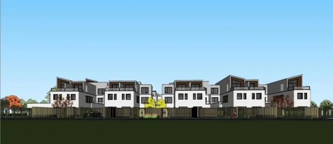 Sketchup Villa Model | Multi row Villa, Modern Style