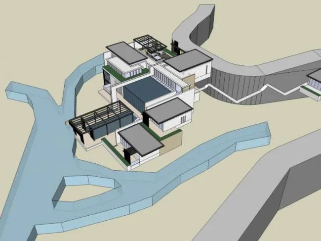 Sketchup Villa Model | Solo Villa, Modern Style