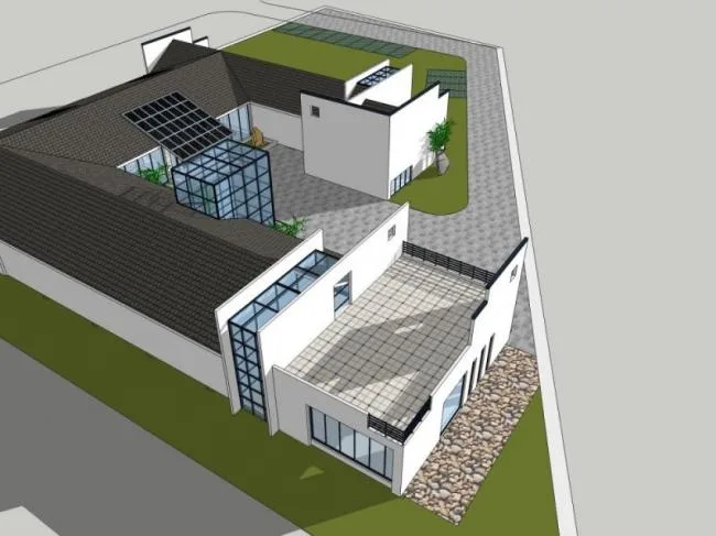 Sketchup Business Model | Low Level, Business Club, Modern Style
