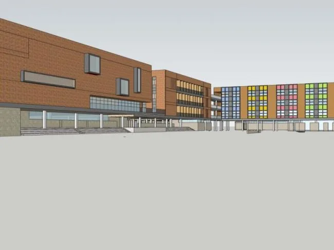Sketchup School Model | Multi story School, Campus Educational Architecture, Modern Style