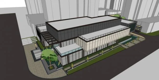 Sketchup Business Model | Clubhouse, Modern Style