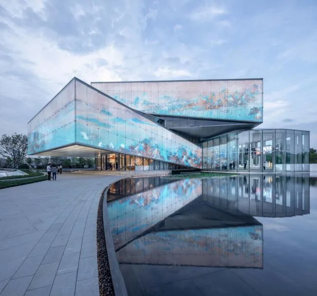 BIM Architecture | Strolling through the Flowers, Warm and Transparent: Shenzhen Shimao Shenzhen Hong Kong International Center Exhibition Hall/Water Stone Design