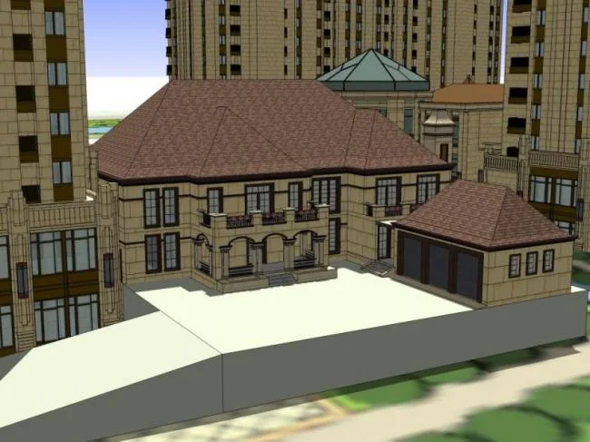 Sketchup Hospital Model | Multi story nursing homes, nursing homes, medical buildings, classical style