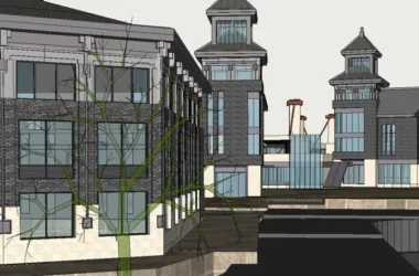 SketchUp Hotel Model: Folk-Style Resort with Modern Chinese Design-BIM WORLD