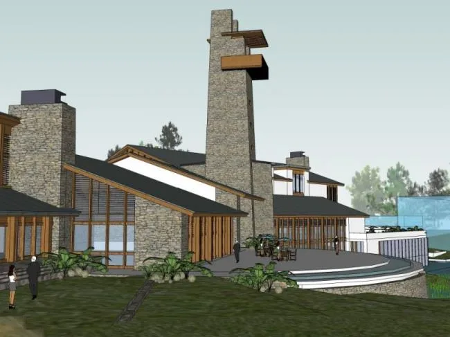 Sketchup Business Model | Clubhouse, Modern Chinese Style