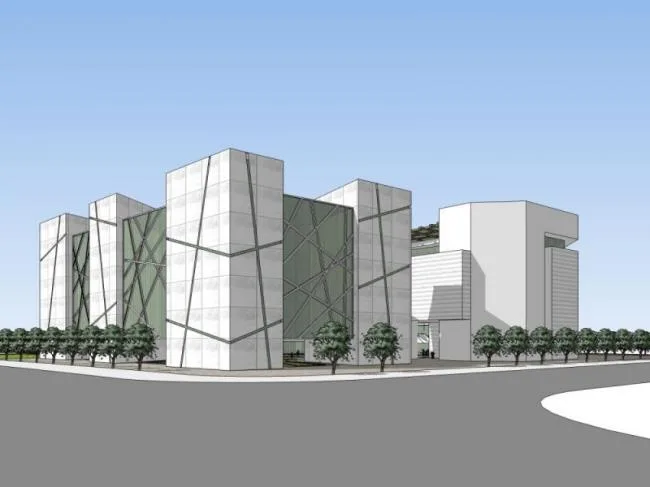 Sketchup Business Model | Multi story Commercial Complex, Modern Style