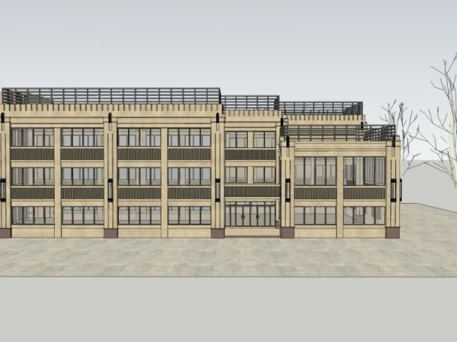 Sketchup Business Model | Multi story Clubhouse, Modern Style