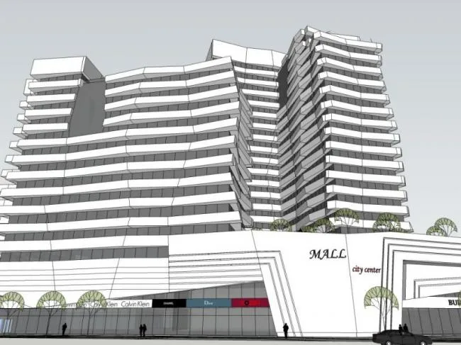 Sketchup Complex Model | Multi story Commercial Complex, Modern Style