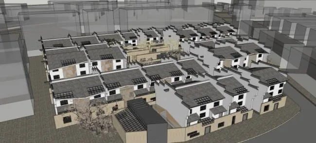 Sketchup Residential Model | Multi story Residence, Oriental Neoclassical, Modern Chinese Style