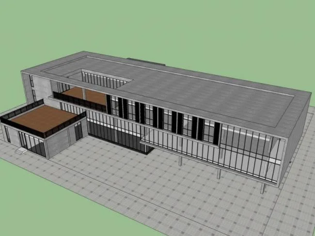 Sketchup Office Model | Multi story Office Building, Modern Style