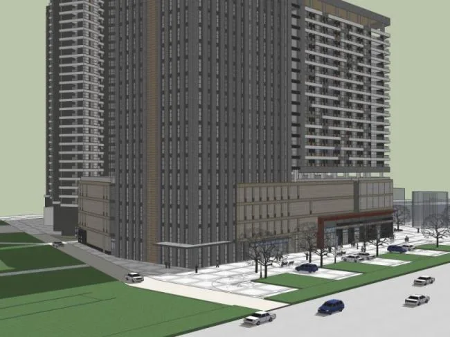 Sketchup Complex Model | Super high-rise complex, residential, office, modern style
