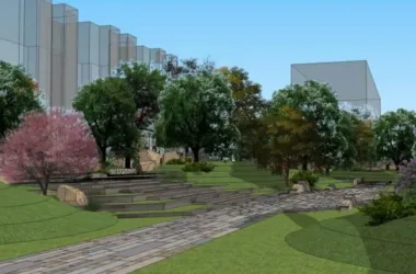 SketchUp Landscape Models: Community, Residential, and Modern Styles-BIM WORLD
