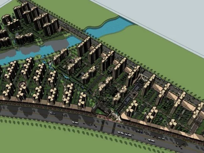 Sketchup Residential Model | High rise residential communities, residential buildings, classical style