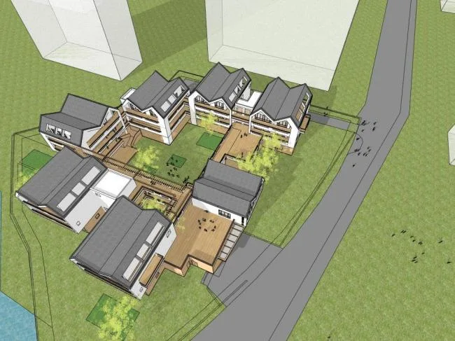 Sketchup School Model | Multi story Kindergarten, Modern Style, Educational Architecture