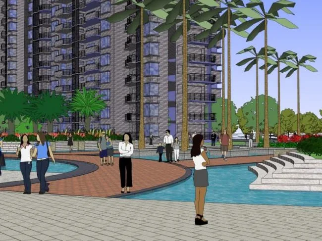 Sketchup Landscape Model | Community Landscape, Residential Landscape, Modern Style