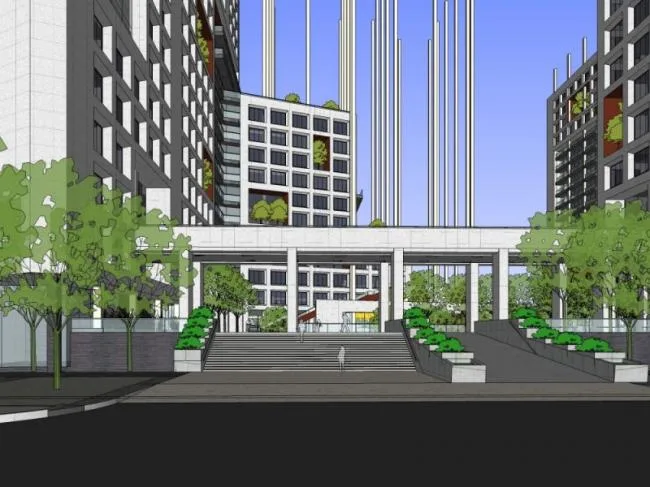 Sketchup Office Model | Multi story Office Building, Modern Style