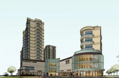 SketchUp Model of a Neoclassical High-Rise Residential Building with Ground-Floor Commercial Space and Street Corner Mall-BIM WORLD