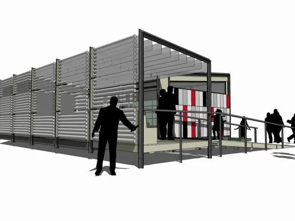 Sketchup Business Model | Multi level Business Activity Center, Modern Style