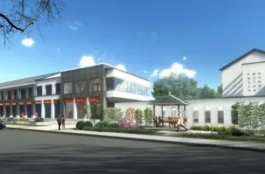 SketchUp Business Model: Commercial Street with a Chinese Flair-BIM WORLD