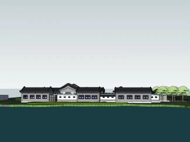 Sketchup Residential Model | Residential Buildings, Chinese Style, Ancient Architecture