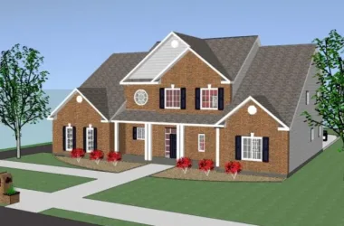 SketchUp Residential Design: Multi-Story Classical Garden Home-BIM WORLD