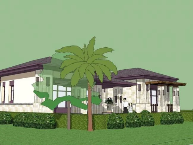 Sketchup Villa Model | Solo Villa, Modern Style