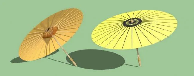 SketchUp Material Models | Art Umbrella Component Textures