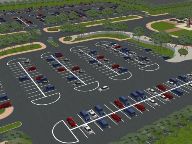 Sketchup Landscape Model | Square Landscape, Parking Lot Landscape, Station Landscape, Modern Style