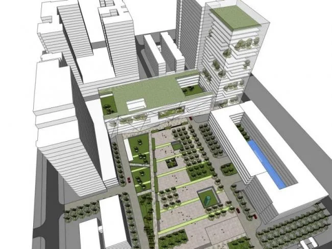 Sketchup Landscape Model | Commercial Landscape, Modern Style