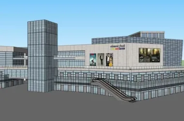 SketchUp Business Model for Modern High-Rise Commercial Buildings-BIM WORLD