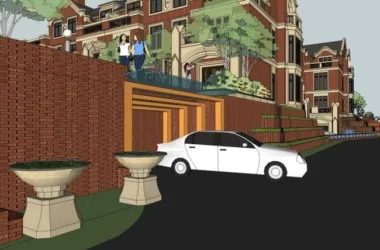 Classical Style Townhouse Villa Model in SketchUp-BIM WORLD