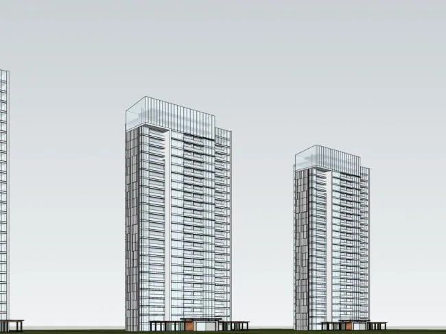 Sketchup Residential Model | High rise Residential Buildings, Modern Style, Residential Buildings
