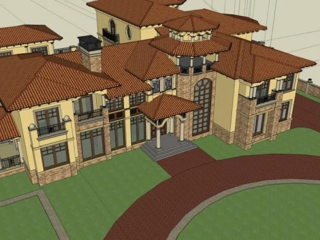 Sketchup Business Model | Multi story Club, European Classical Style