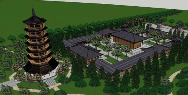 Sketchup Ancient Architecture Model | Multi story Temple, Ancient Temple, Chinese Style, Ancient Architecture